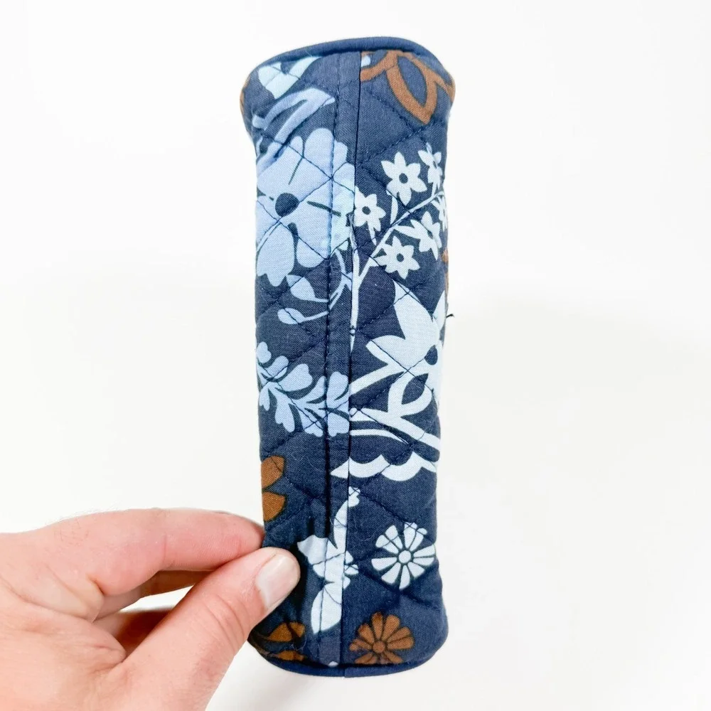 Vera Bradley Quilted Cosmetic Makeup Toiletry Bag PVC Lined‎ Floral Print